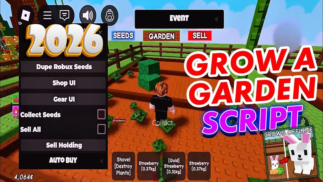 BEST Grow a Garden Script 2026 |  NO KEY Auto Farm Dupe Auto Plant OP GUI Free! 💰🚀