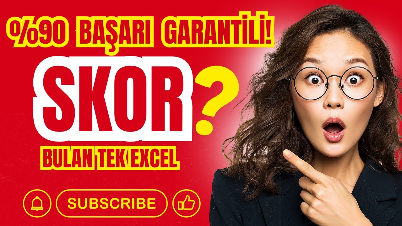 %90 BAŞARI GARANTİLİ! Ma&ccedil; Skorunu Bulan Tek EXCEL Form&uuml;l&uuml; ve Kullanım Taktikleri #iddaa #iddaaman