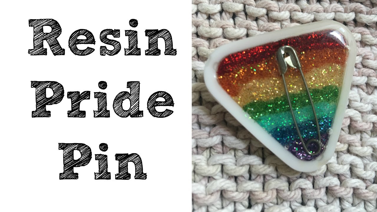 Jewelry Craft: Resin Pride Pin