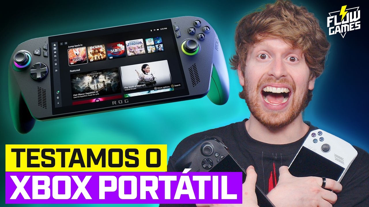 TESTAMOS O NOVO XBOX PORT&Aacute;TIL! ROG XBOX ALLY X #flowgames