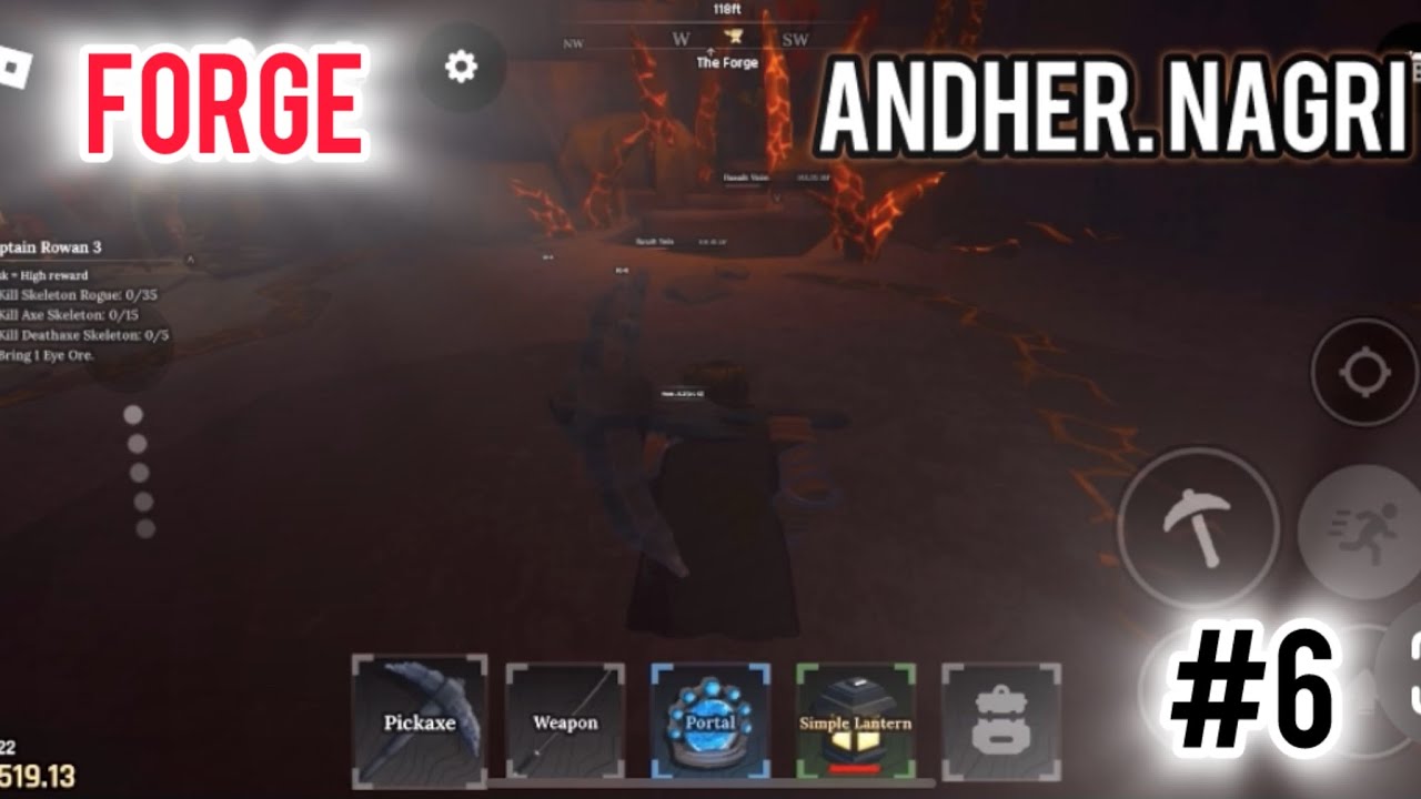 How I got into deeper caves🕳️ without having a good pickaxe ⛏️ THE FORGE/Roblox 