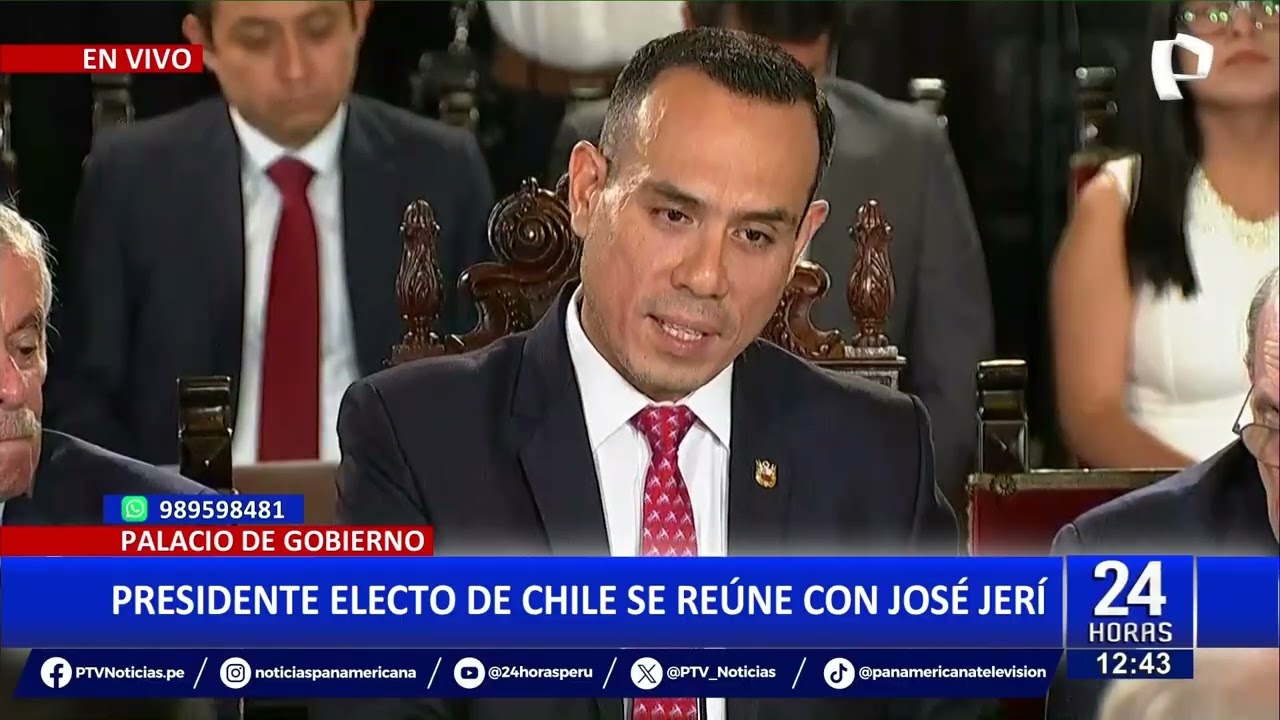 José Antonio Kast se reúne con presidente Jerí en Palacio de Gobierno de Perú 🇵🇪🇨🇱