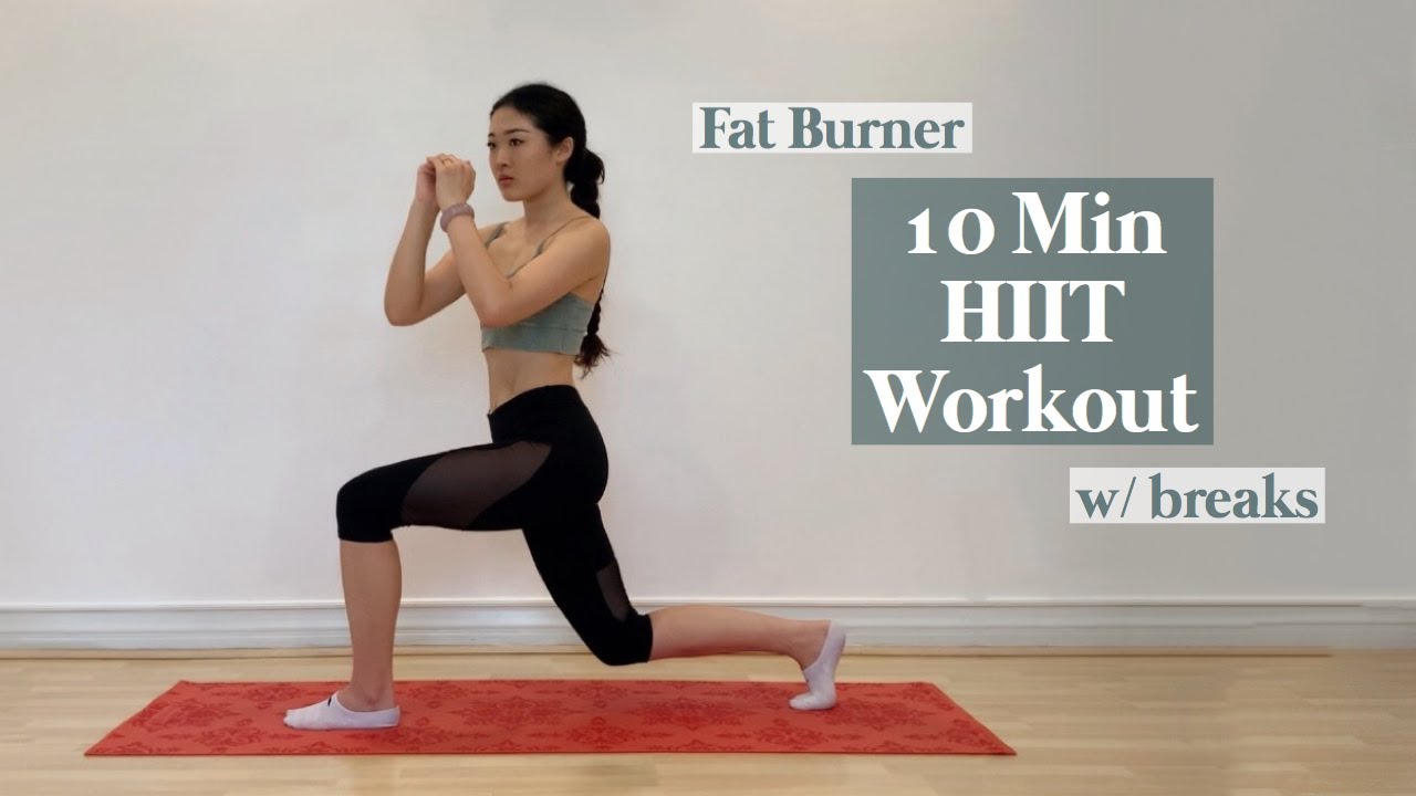 FAT BURNER HIIT Workout | with breaks