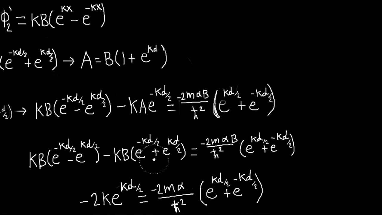 Double Dirac Delta Well Potential