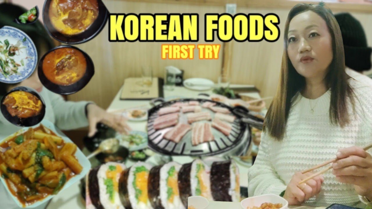 WE TRIED KOREAN FOOD FOR THE FIRST TIME | KOREAN FOOD AT KATHMANDU