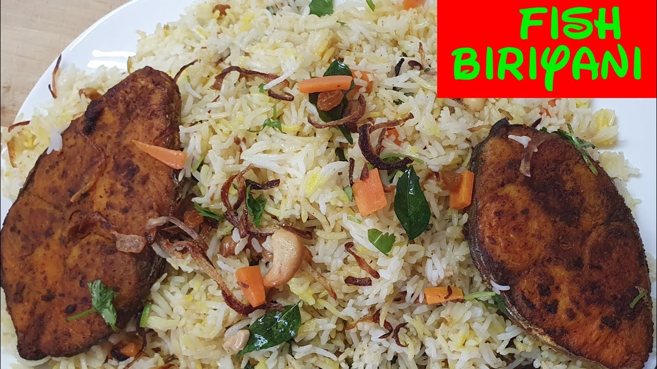 മീൻ ബിരിയാണി| fish biryani malayalam | king fish biryani |(KING FISH!!)