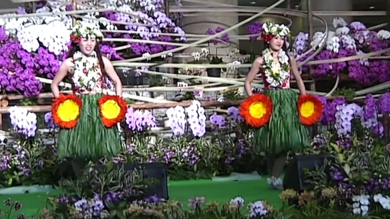 '08 オーキッドフラショー5-2 ハノハノハナレイ Hanohano Hanalei 工藤むつみさん 寿々木麻美さん リリノエ麻美さん フラガール ハワイアンズ フラ フラダンス　らん展