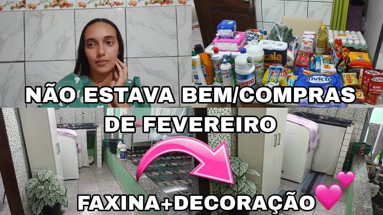 COMPRAS DO MÊS/FAXINA NA LAVANDERIA 