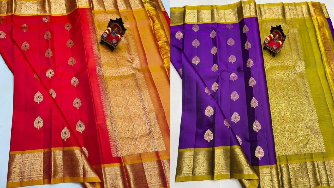 Pure Handloom Kanchipuram Sarees - ప్యూర్ హ్యాండ్లుమ్ కాంచీపురం శారీస్ 📞 9948793798