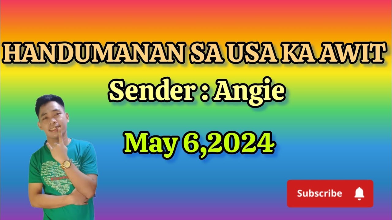 handumanan sa usa ka awit; May 6,2024; sender angie