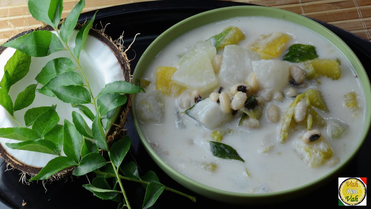 Ash Gourd Pumpkin Coconut Stew  - Kerala Olan Curry  - By Vahchef @ vahrehvah.com