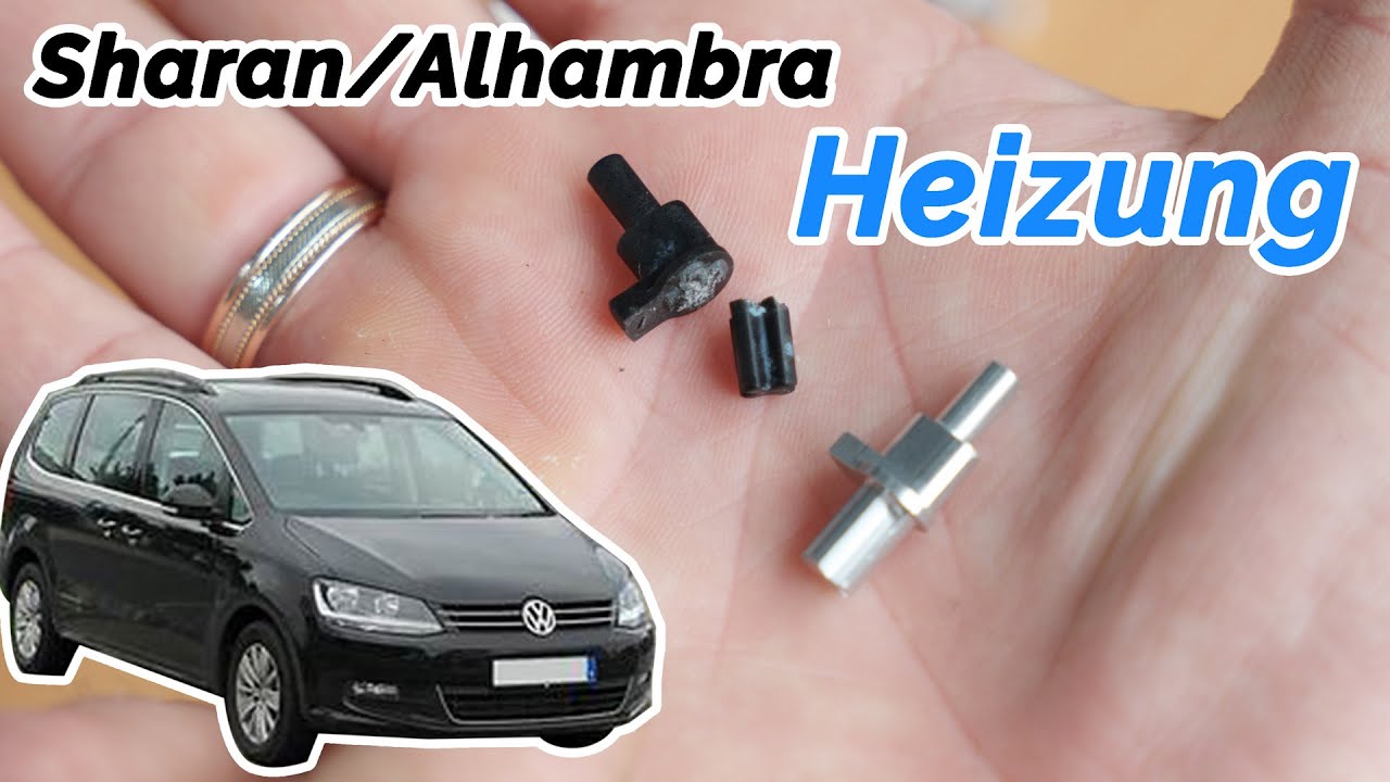 Von oben kommt kalte Luft... Sharan/Alhambra 7N Heizungsventil reparieren.
