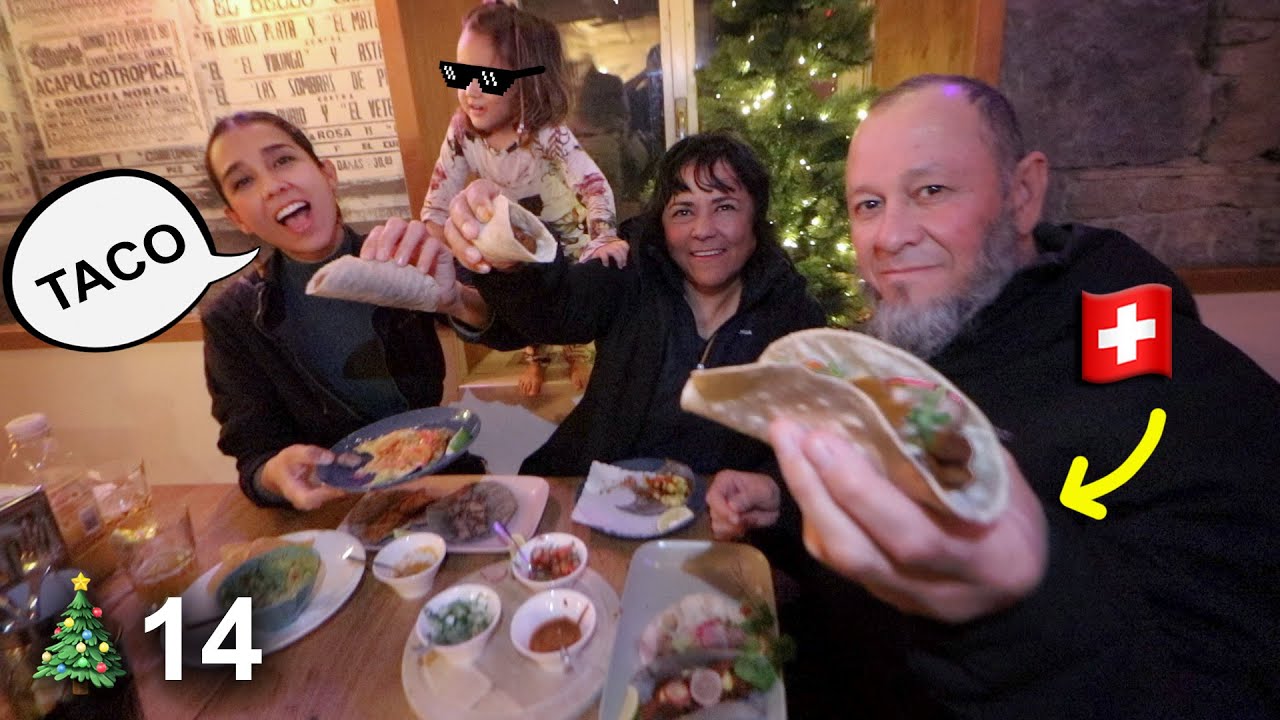 mis Suegros prueban los TACOS en SUIZA son buenos? | Navidad día 14
