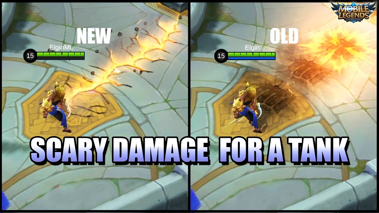 GATOTKACA'S NEW DAMAGE IS SCARY - NO PAIN NO GAIN! - MLBB