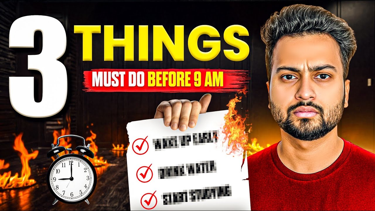 3 Things You MUST Do Before 9 AM