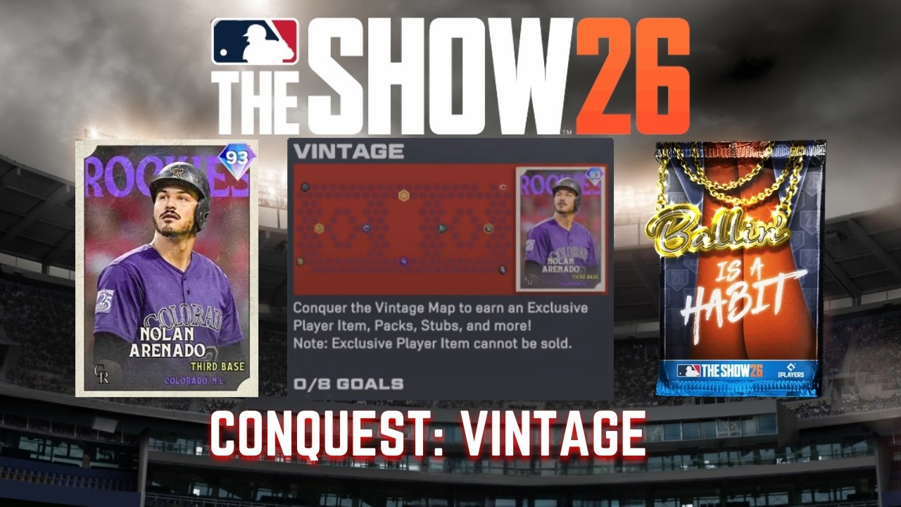 MLB The Show 26: Как пройти &laquo;Винтажный завоеватель&raquo; на уровне сложности &laquo;Новичок&raquo; (примерно за 1,...