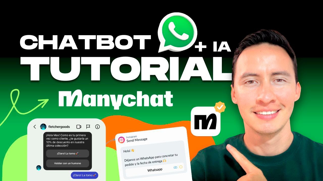🤖 Crear Chatbot en Whatsapp con Manychat 2026 con IA