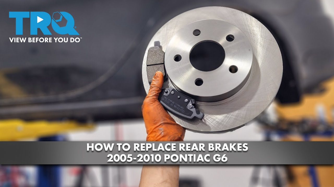 Как заменить задние тормоза Pontiac G6 2005-2010