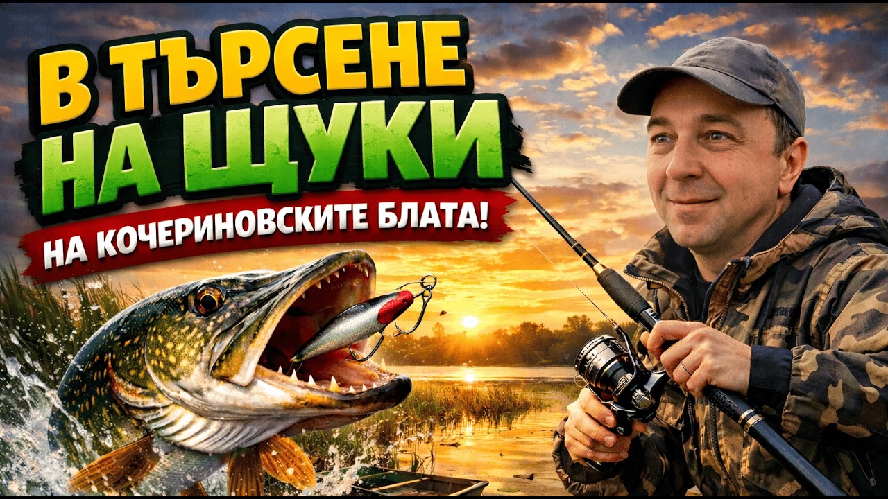 В търсене на щуки на Кочериновските блата