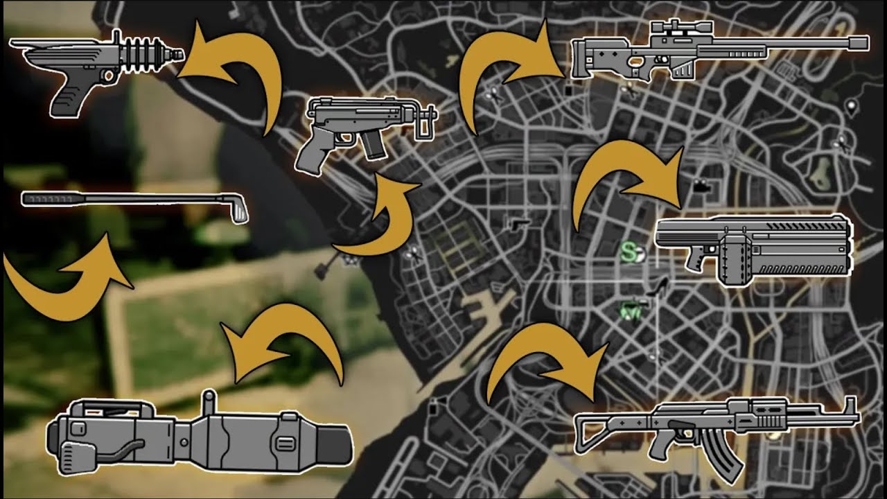 GTA 5 - All Secret and Rare Weapon Locations (Alien Gun, Up-n-Atomizer & more)