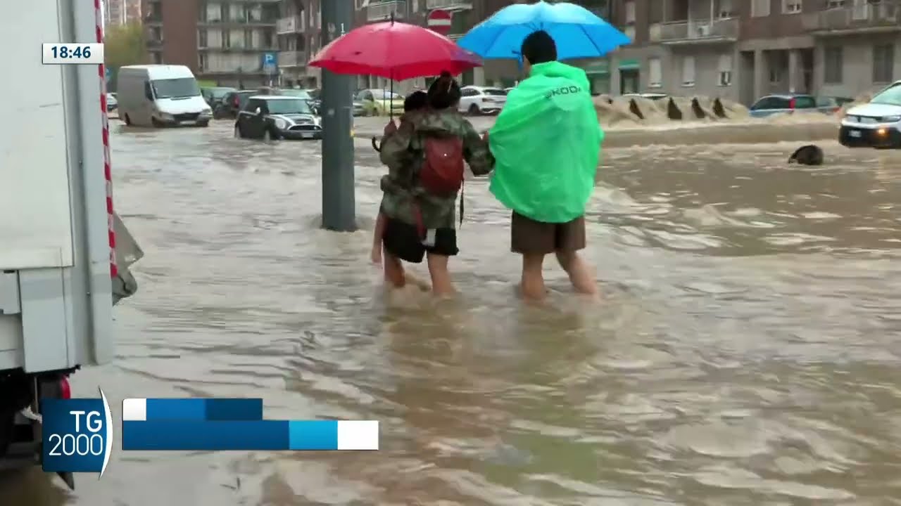 Maltempo senza tregua: nubifragi e allagamenti in Lombardia, Piemonte e Liguria