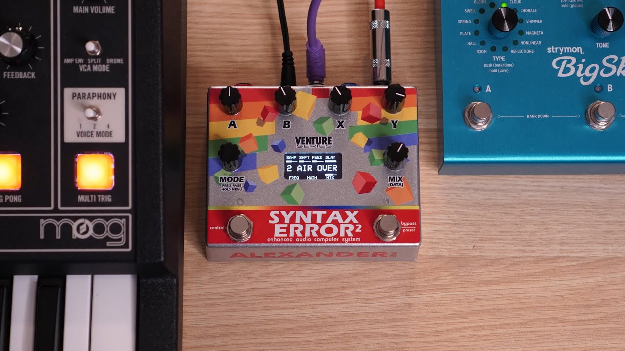 Moog Matriarch and Alexander Pedals Syntax Error 2 [no talking demo]