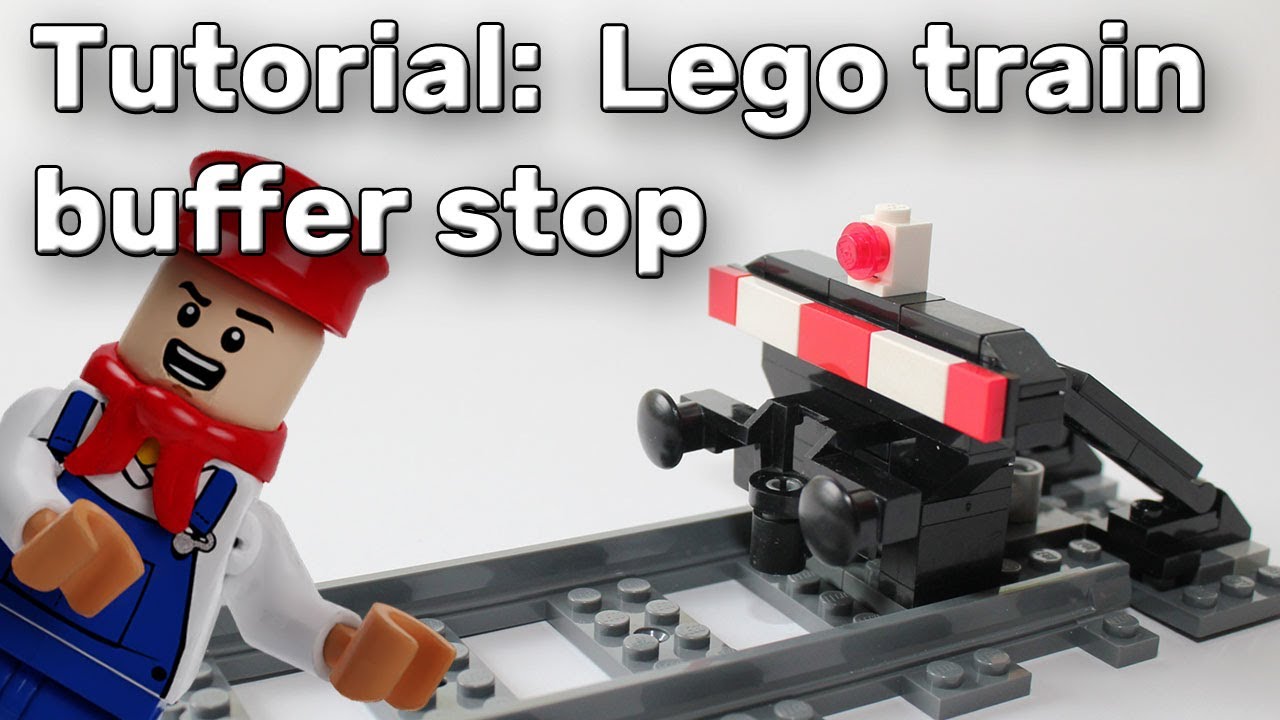 Lego train moc: buffer stop [build instruction] - Lego Zug Prellbock