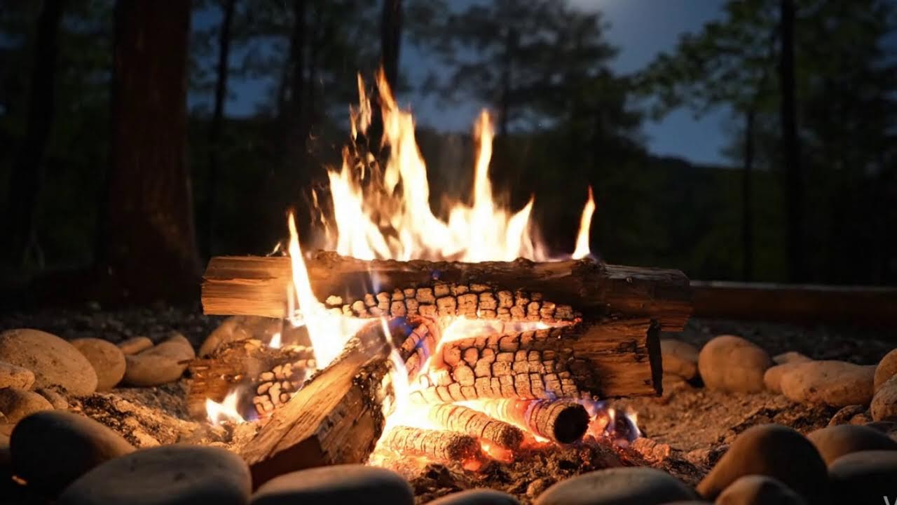 Streaming Cozy Campfire Sounds | ASMR for Sleep