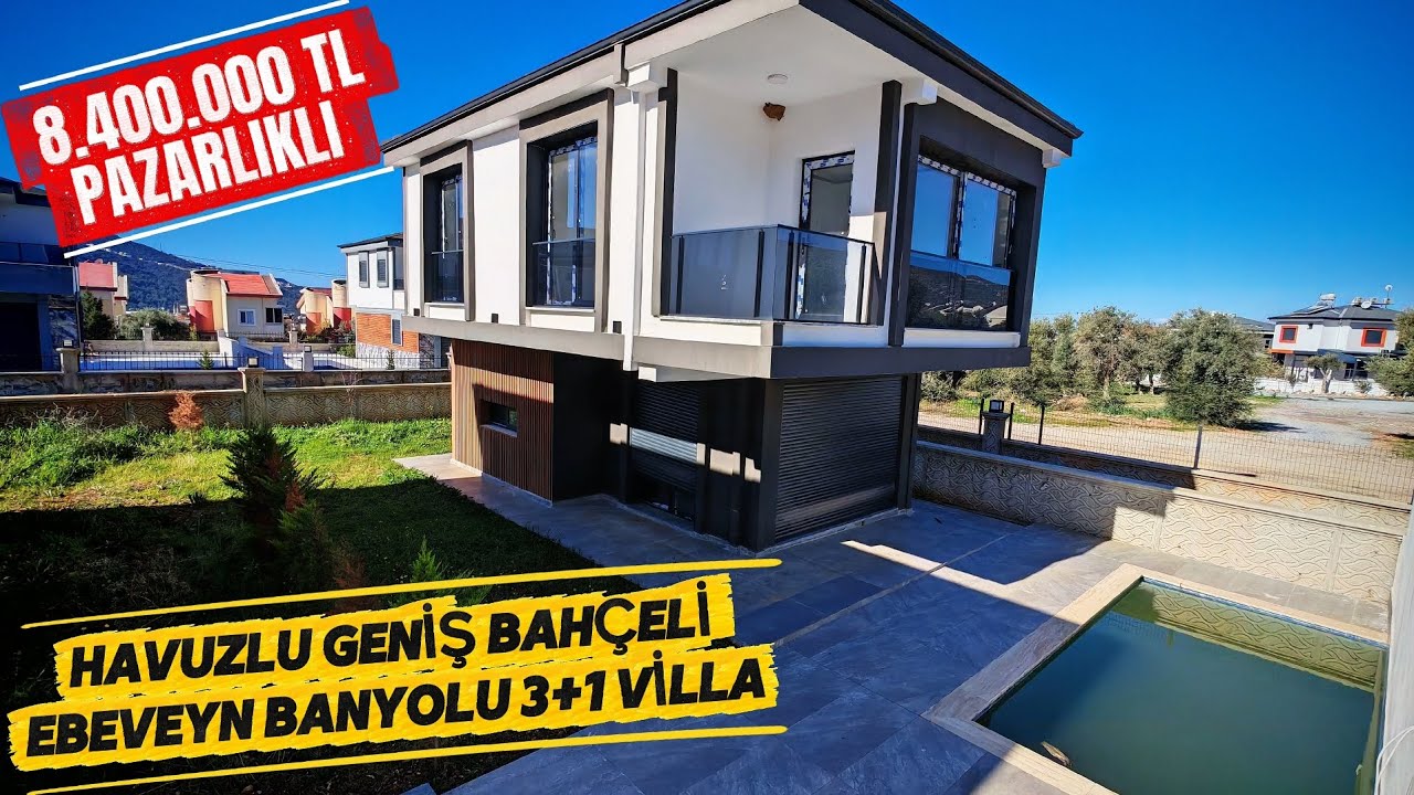 Müstakil Havuzlu Geniş Bahçeli Ebebeyn Banyolu 3+1 Villa #satılık #villa #villaturu #evturu #türkiye