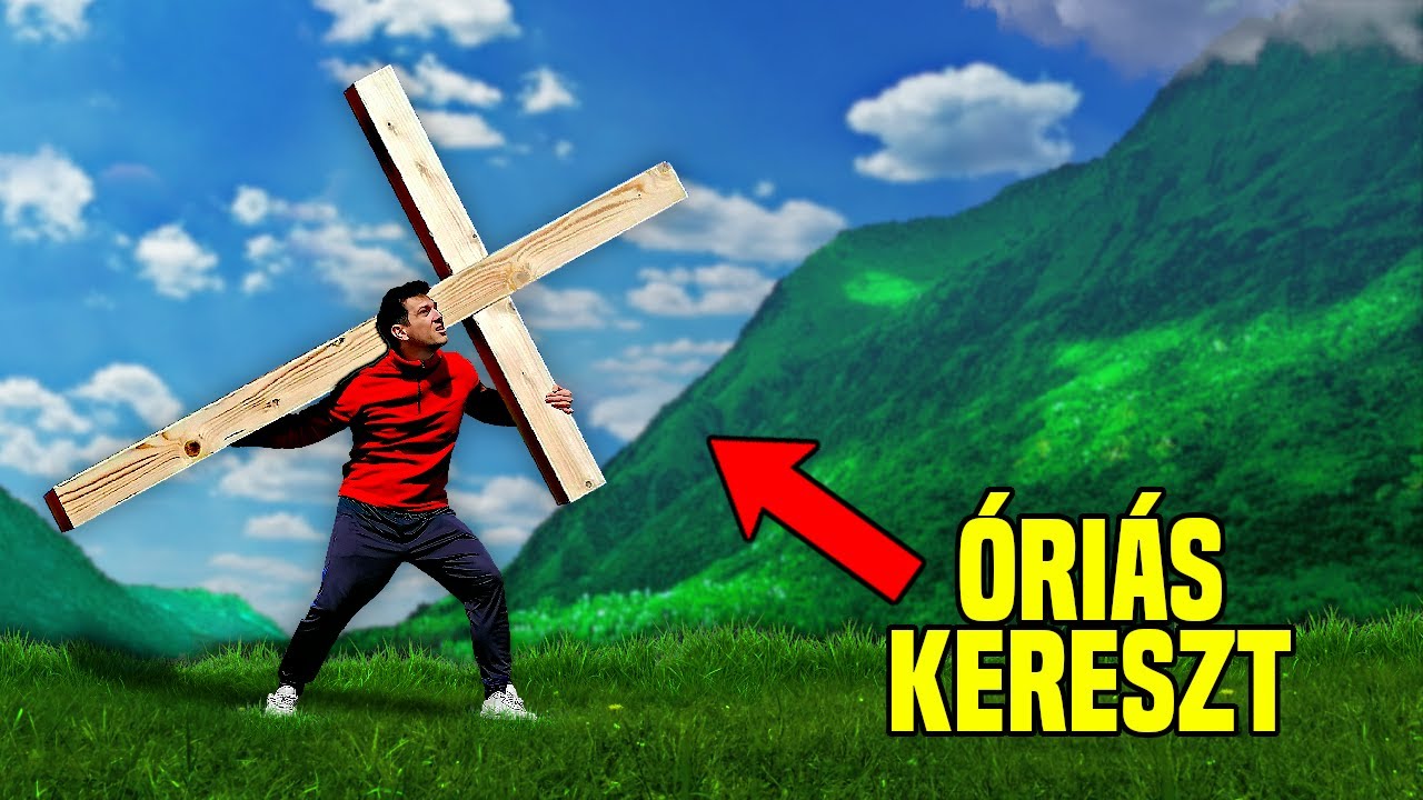 A HEGY TETEJÉRE KELL CIPELNEM AZ ÓRIÁS KERESZTET!! 😰✝