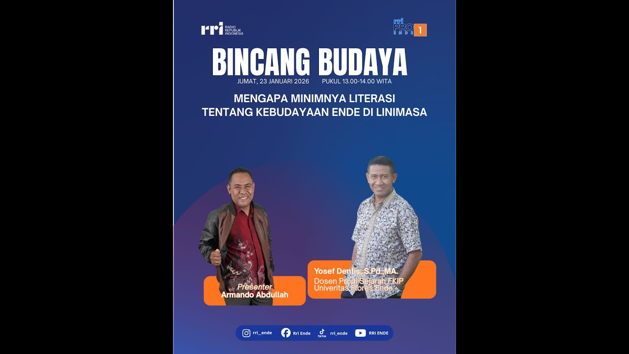 BINCANG BUDAYA // MENGAPA MINIMNYA LITERASI TENTANG KEBUDAYAAN ENDE  DI LINIMASA