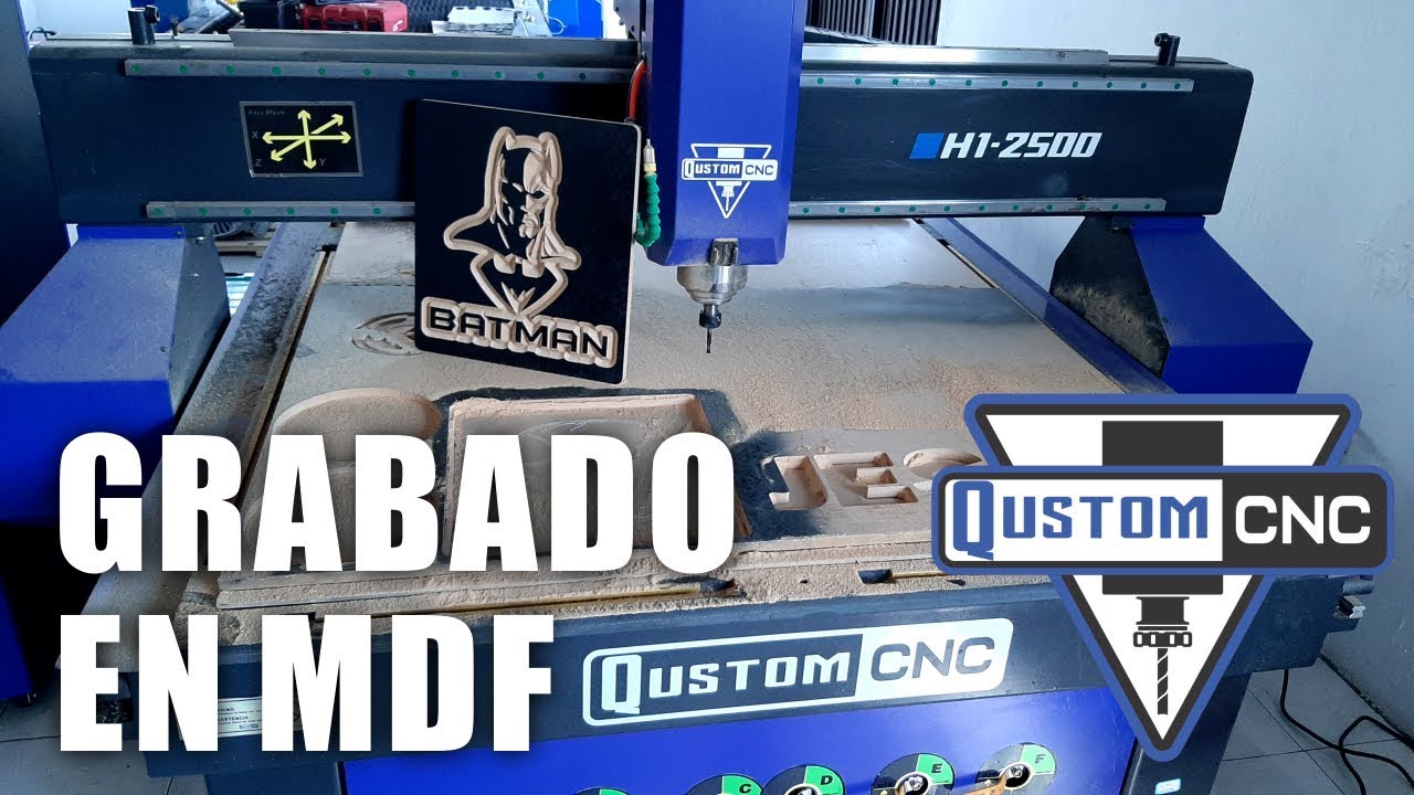 ELABORACI&Oacute;N DE GRABADO EN MDF CON UN ROUTER CNC | QUSTOM CNC