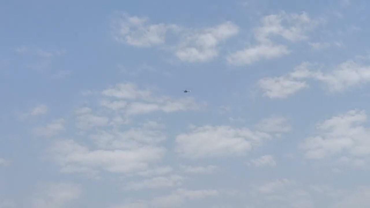 Helicopter 🚁 in my village 