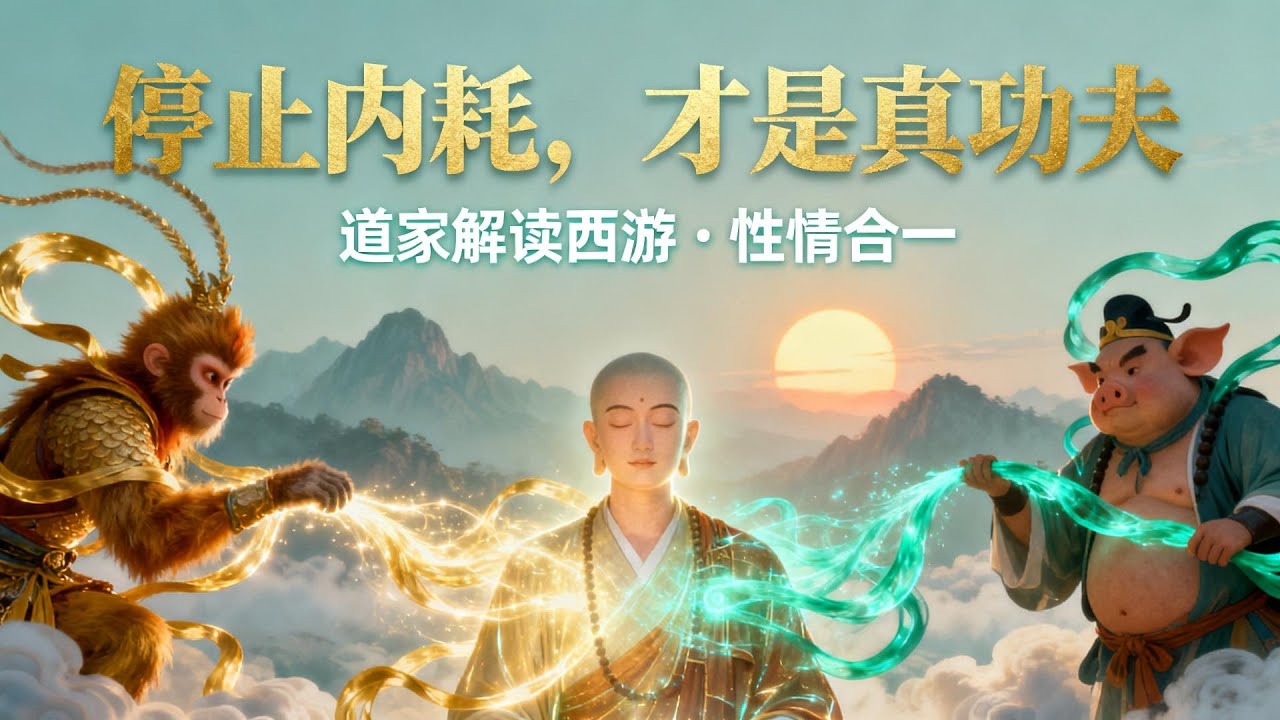 【道家解读西游】别再死磕了！停止内耗的唯一方法，就藏在猪八戒身上，真正的高手，从不向外求！道家“性情如一”的修行关键【西游原旨｜第八十六回】