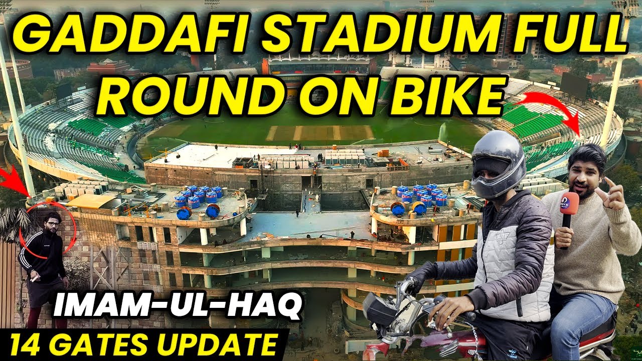 Gaddafi Stadium Full Round on Bike 14 Gates Update | Onyx Sports