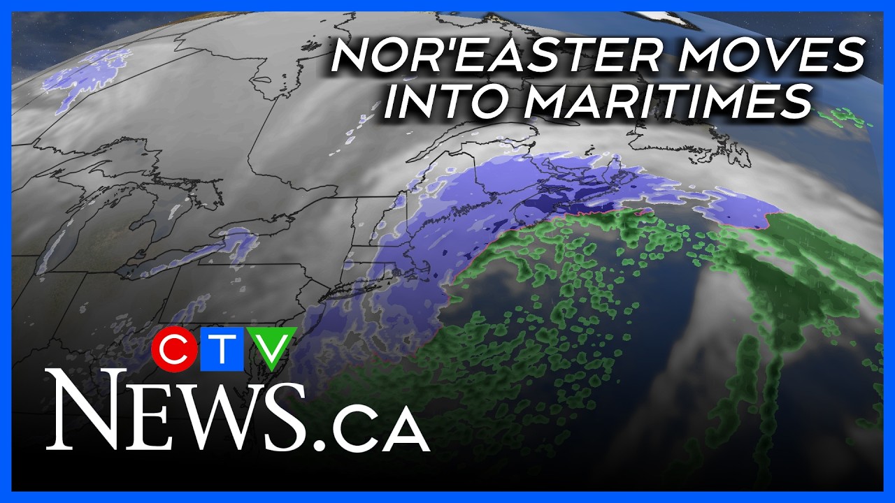 Hazardous conditions develop in the Maritimes Monday afternoon and evening