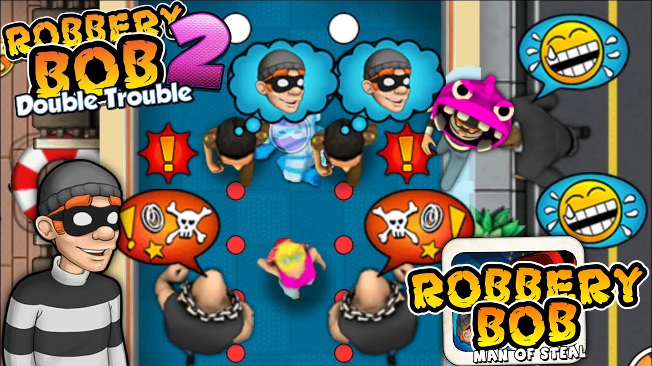 Robbery Bob - Prison vs Robbery Bob 2 Gameplay Walkthrough Ep 62