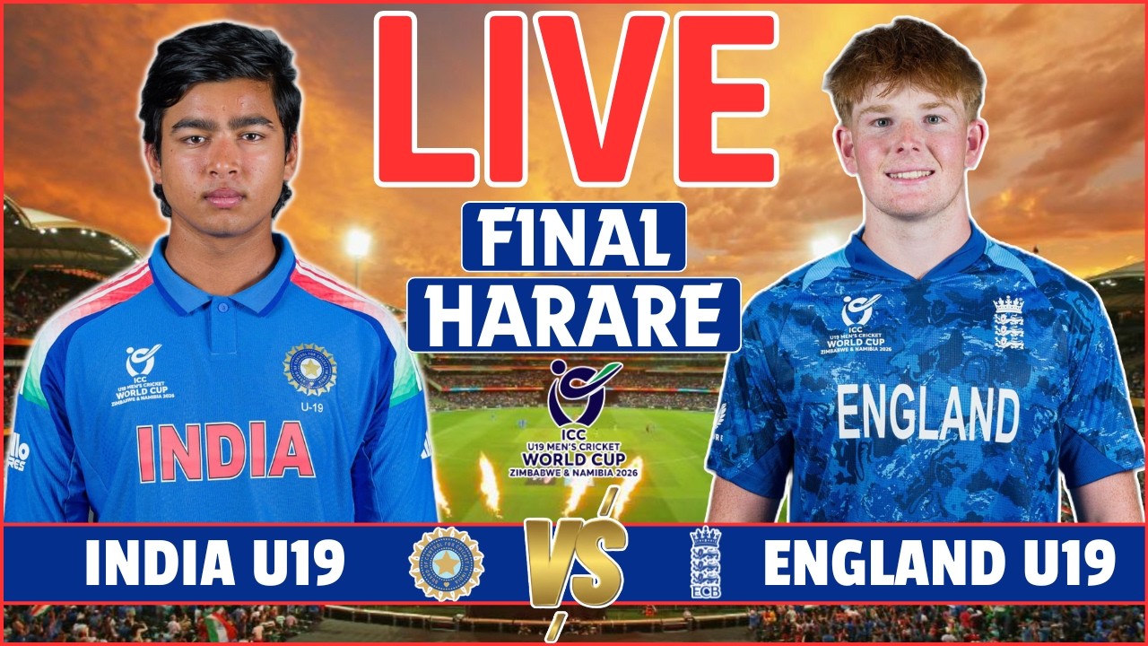 U19 World Cup Final Live: India U19 vs England U19 Final Live | IND U19 vs ENG U19 Live Commentary