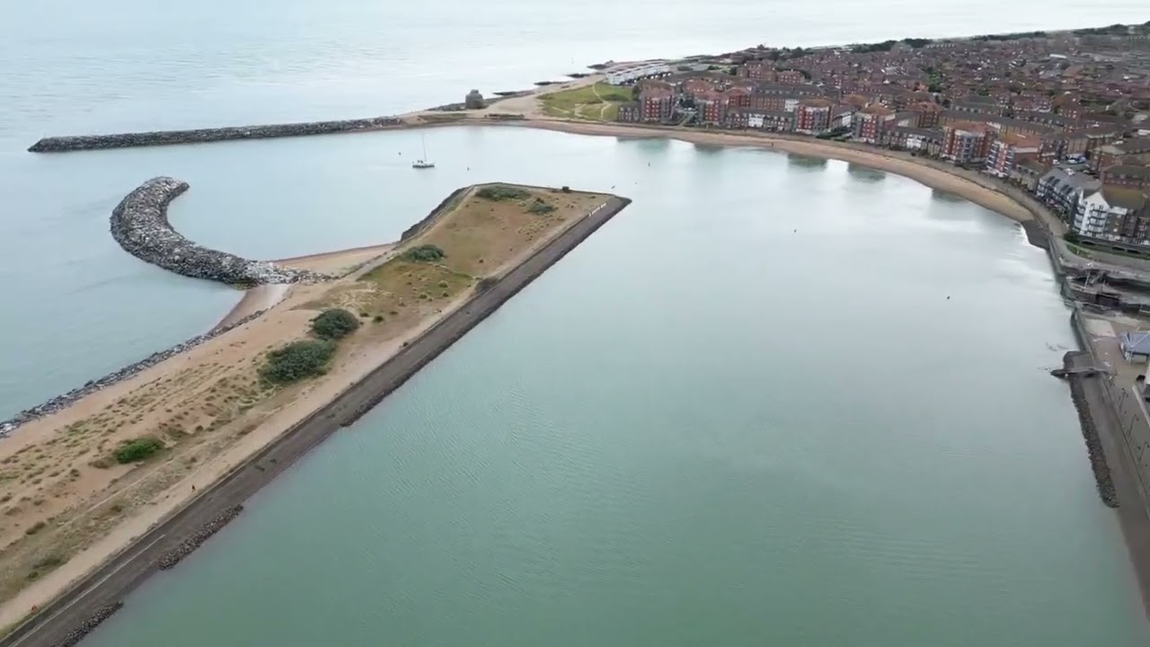Flying over Sovereign Harbour- Eastbourne Marina