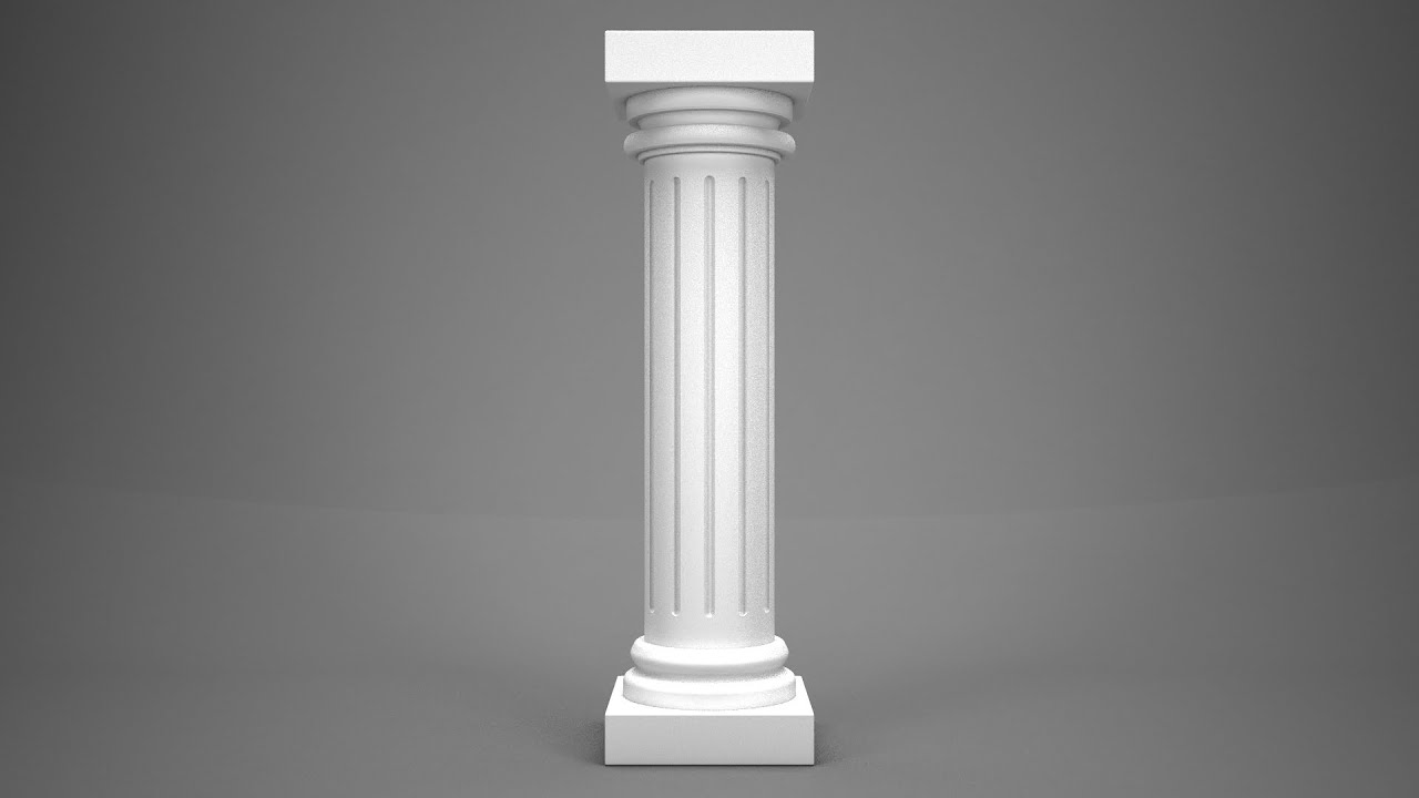 3Ds Max Tutorial (Sütun Modelleme - Column Modelling)