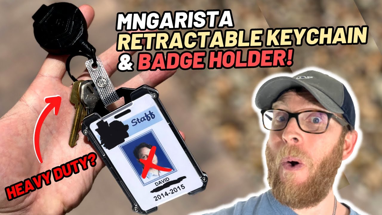 MNGARISTA Retractable Keychain With Badge Holder - Best Retractable ID Badge Holder?