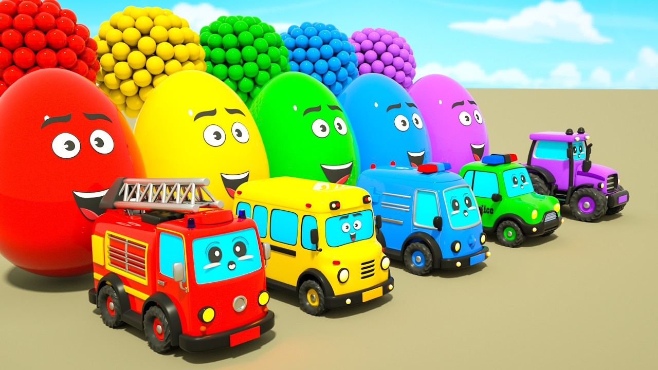 Magic colorful surprise eggs & color balls + More | 🌈Learn Colors for Kids | DuZoo Kids Songs