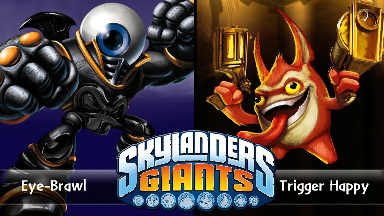 SKYLANDERS GIANTS - EYE-BRAWL VS. TRIGGER HAPPY (VERSUS)