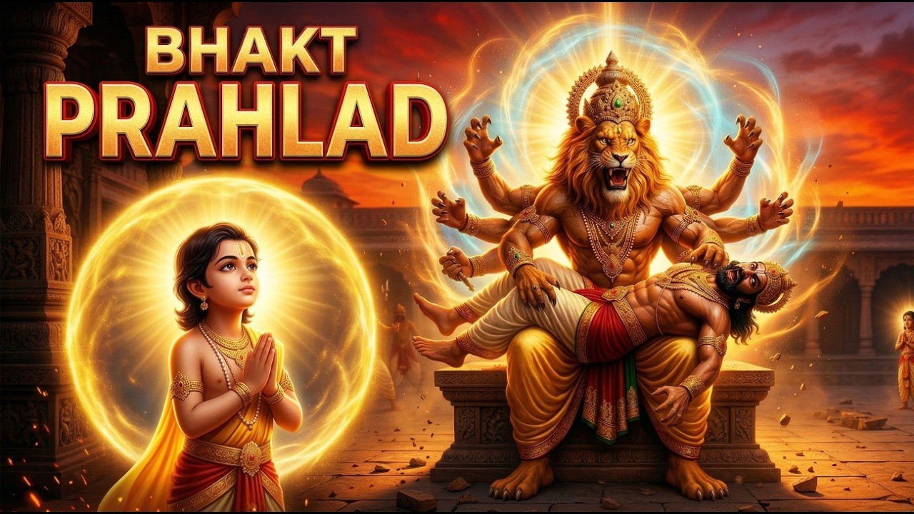 Bhakti Ki Shakti: Bhakt Prahlad Aur Narasimha Avatar Ki Kahani #story  #spiritualstoryinhindi