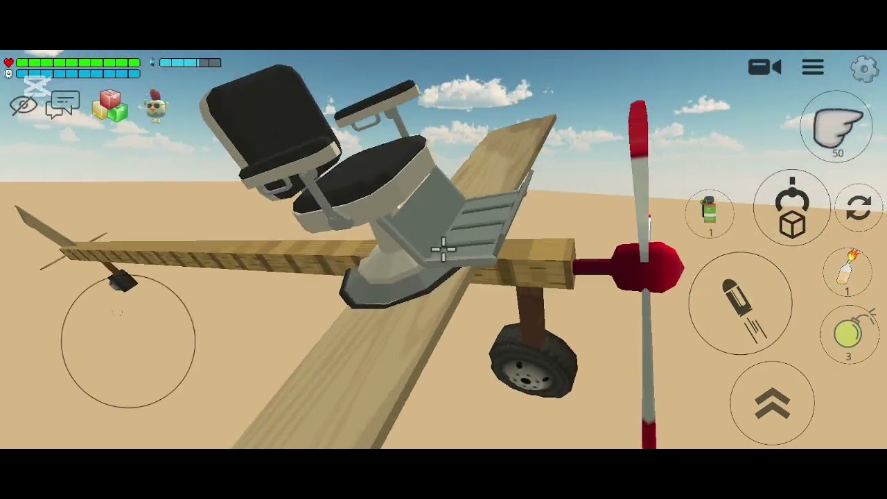 Making the first plane in chicken gun that functions 