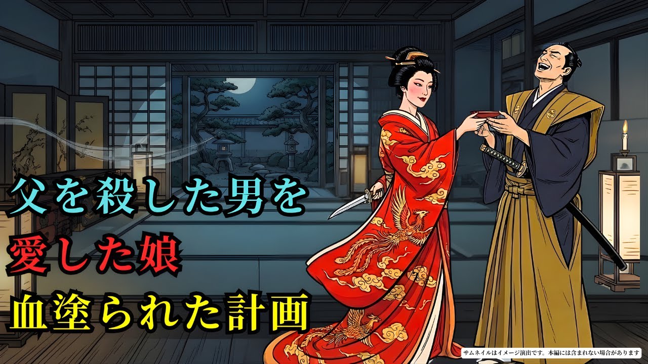 父を殺した男を愛したある娘…祝言の夜、彼女の笑顔が隠していた血塗られた計画 (AIフィクション) | 野談 | 伝説 | 昔話 | 説話 | 民話