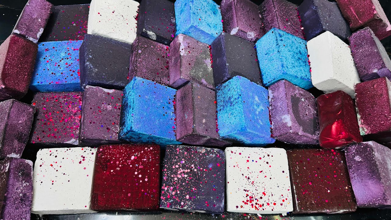 Variety Soft Dusty Dyed Chalk ASMR Reform | Satisfying Chalk ASMR Crush 