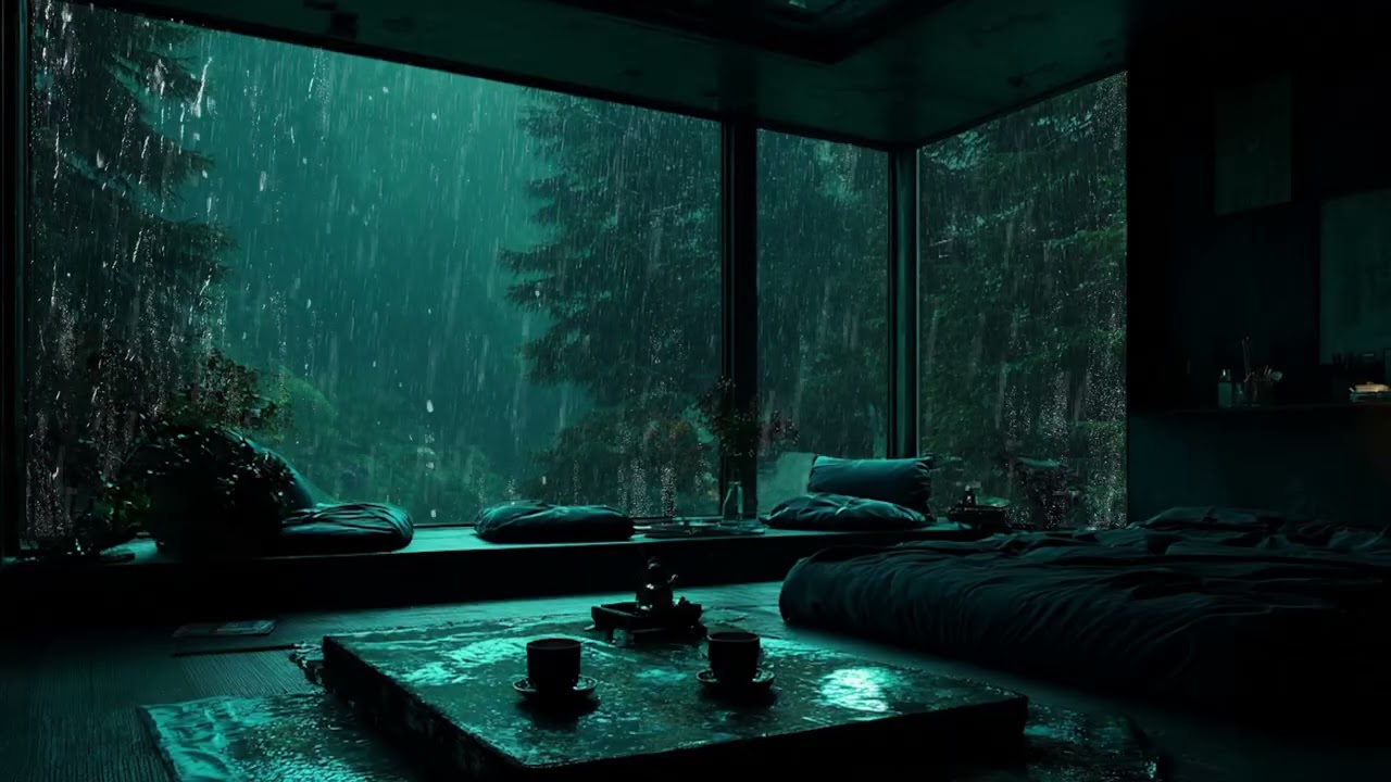 Calm Midnight Rainstorm 🌧🌙 | Gentle Rain Sounds for Deep Sleep & Anxiety Relief