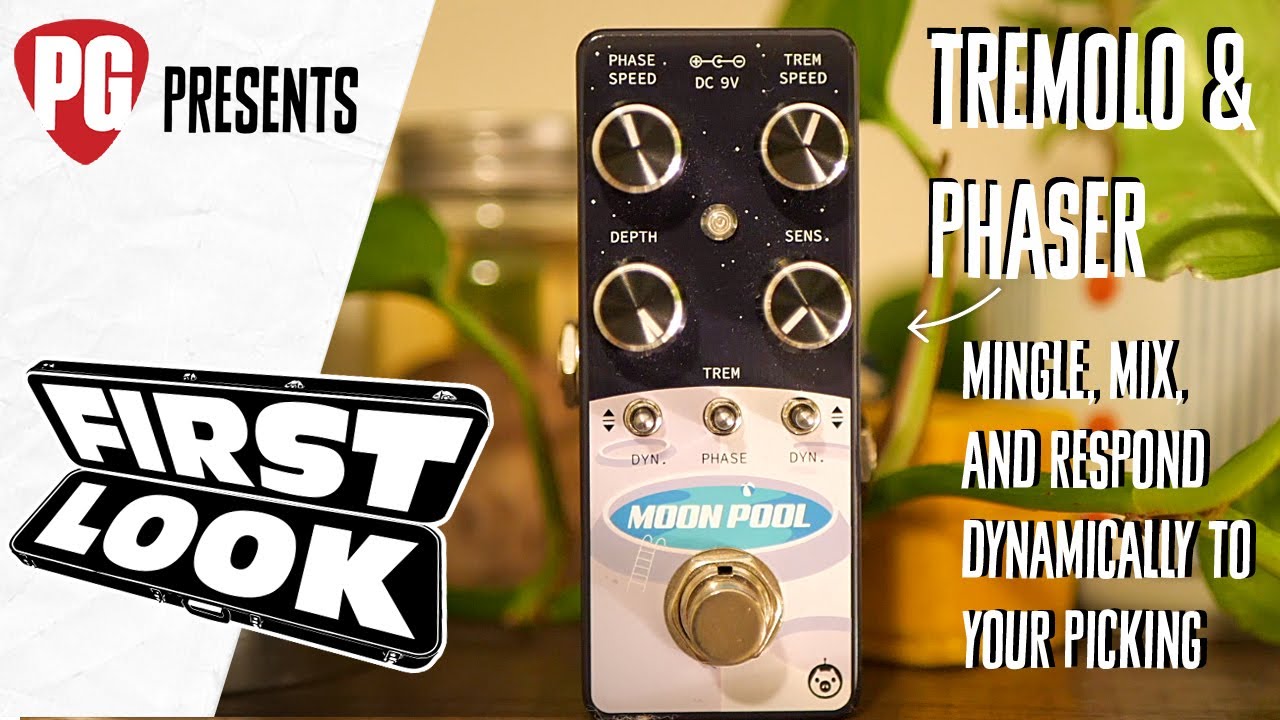 Pigtronix Moon Pool Tremvelope Phaser Demo - First Look