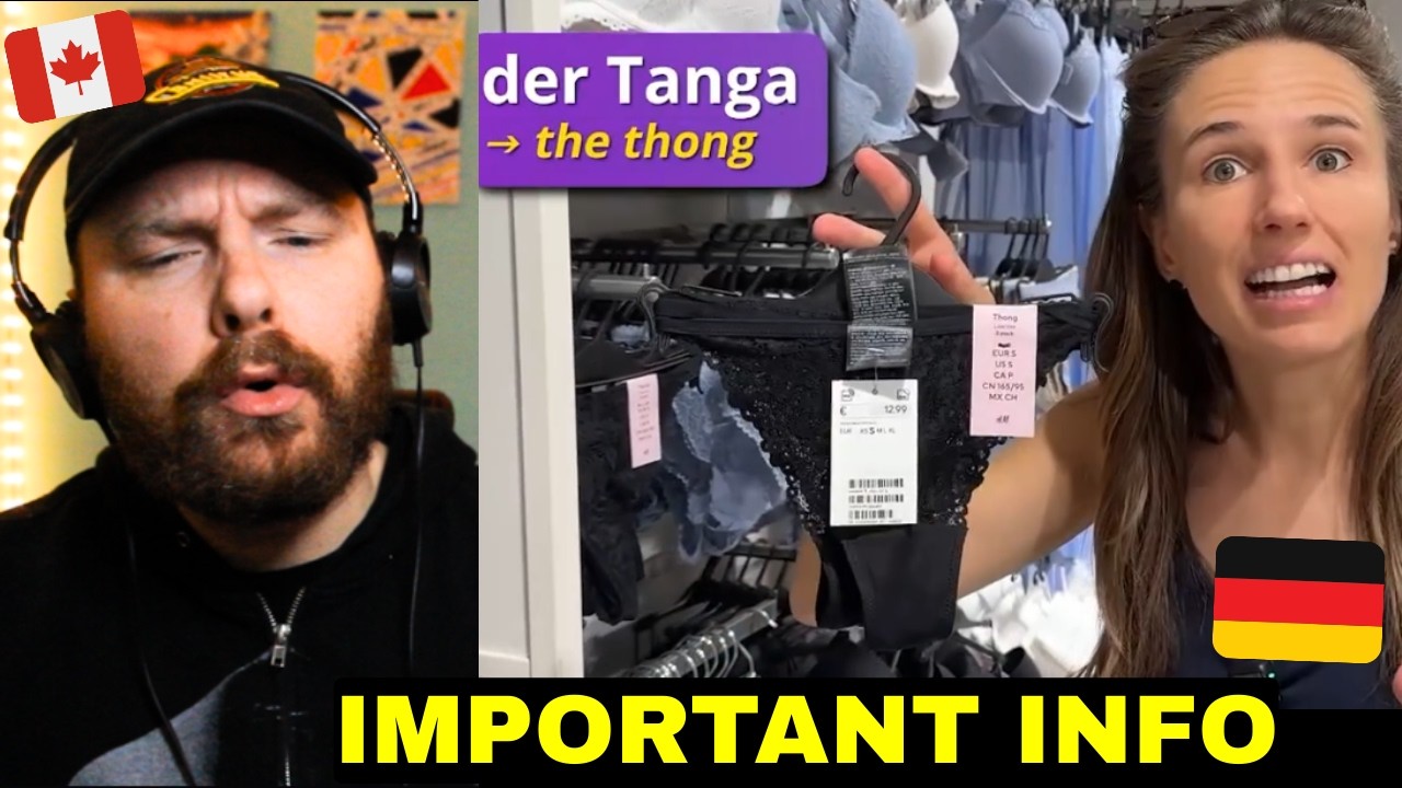 Canadian Reacts to German Underwear Vocabulary